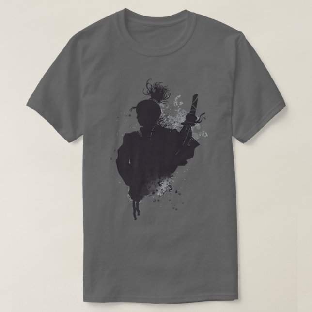 Camiseta Samurai - Guerreiro Japonês - Splatter Splatter Ar (Frente do Design)