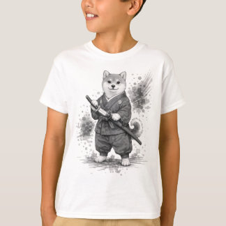 Camiseta 【Samurai Husky Ink Art T-Shirt】