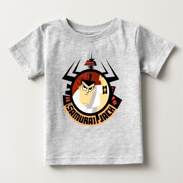 Camiseta Samurai Jack No Quadro Futurístico De Aku (Frente)