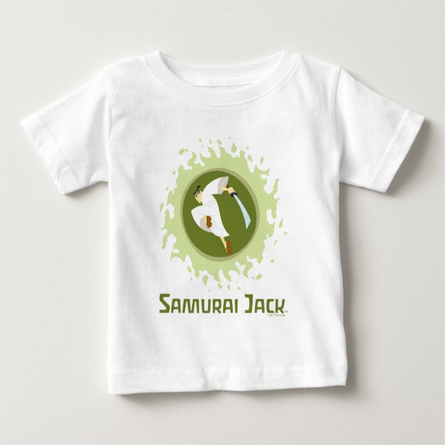 Camiseta Samurai Jack Pulando Gráfico (Frente)