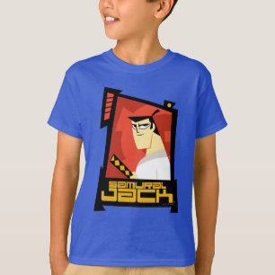 Camiseta Samurai Jack Sorria Gráfico de Quadro Futurístico
