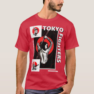 Camiseta Samurai Japan Girl Clipart Style Warrior Streetwea