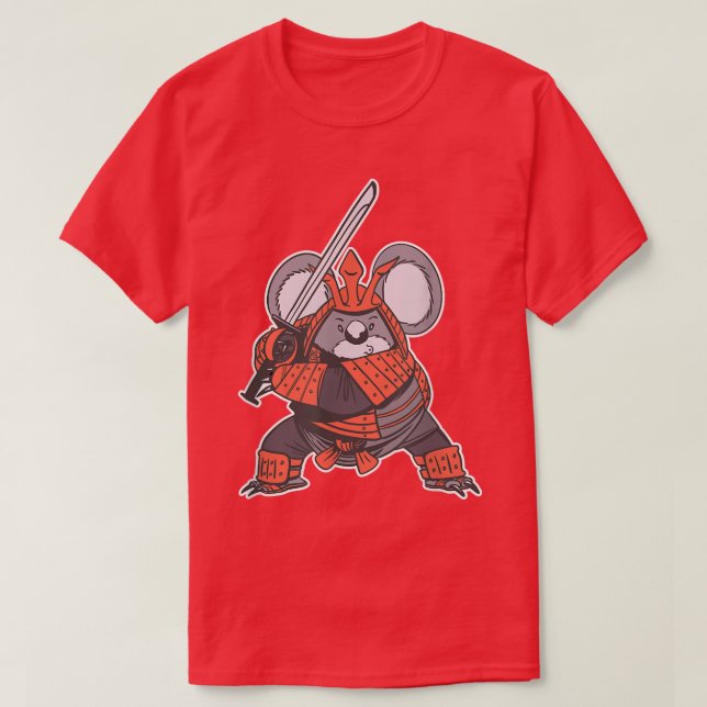 Camiseta Samurai Japanese   Sword Katana Funny Warrior  (Frente do Design)