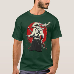 Camiseta Samurai Japanese warrior bushido swordsman  (2)