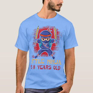 Camiseta Samurai Japão, 11 anos de idade, Nascer de nascime