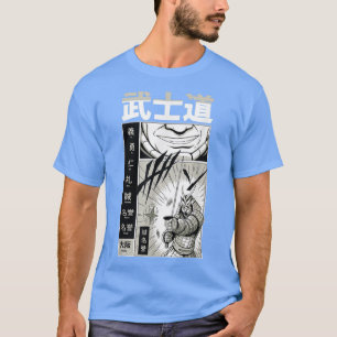 Camiseta Samurai japonês com Kanji - Com mangá no Japão Leg