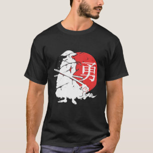 Camiseta Samurai Japonês Ninja Kanji Warrior Vintage Japão