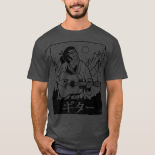 Camiseta Samurai Japonês Tocando Violão Código Bushido Warr