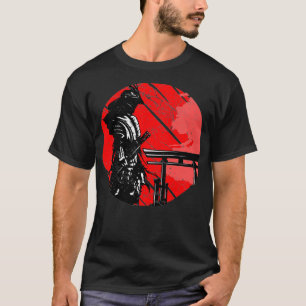 Camiseta Samurai Japonês Warrior Retro Art Impressão I Samu