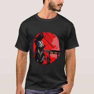 Camiseta Samurai Japonês Warrior Retro Art Impressão I Samu
