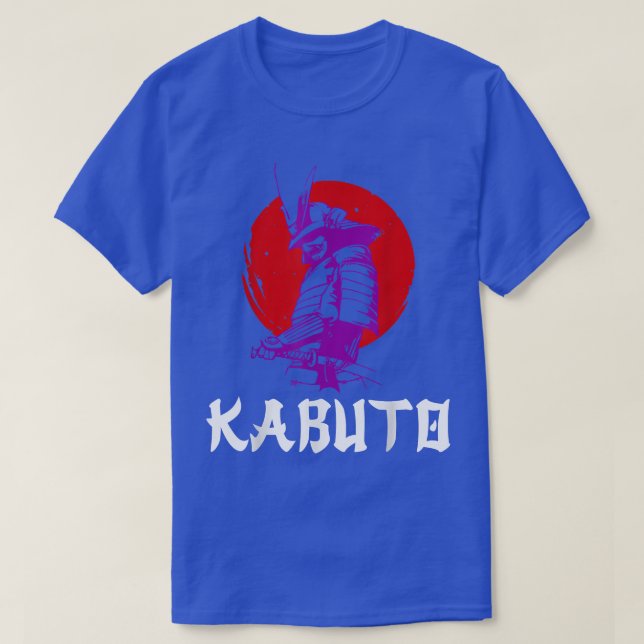 Camiseta Samurai Kabuto Ronin Mask e Katana Martial Artes (Frente do Design)