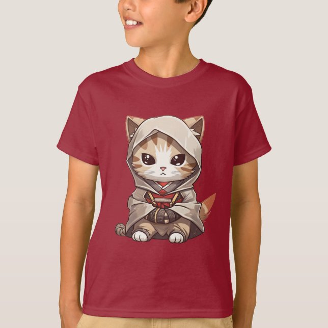 Camiseta Samurai Kitten (Frente)