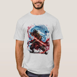 Camiseta Samurai Lendário & Caneca do Dragão Azul | Guerra 