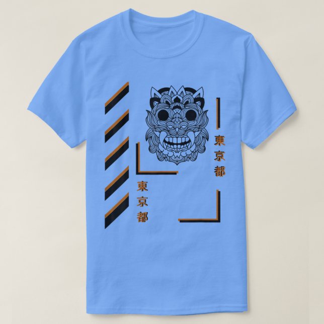 Camiseta Samurai mandala vestuário de verão (Frente do Design)