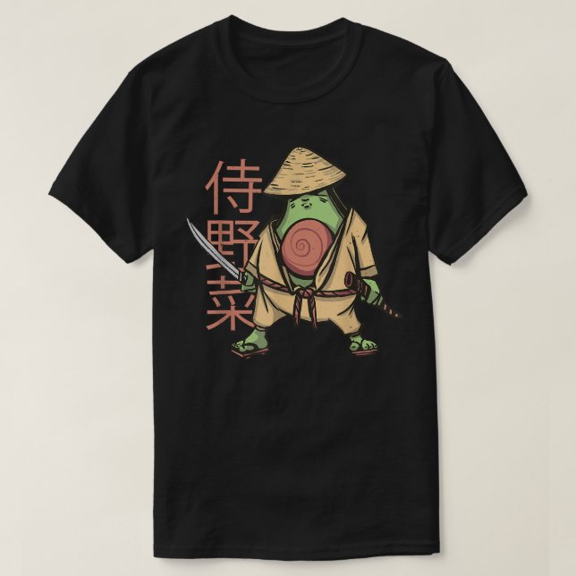 Camiseta Samurai Ninja Avocado Kawaii Tattoo Graph (Frente do Design)
