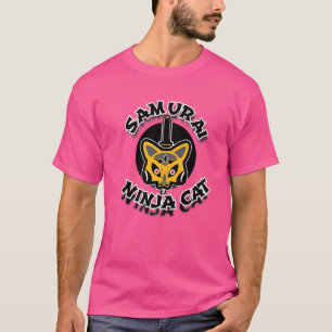 Camiseta Samurai Ninja Cat