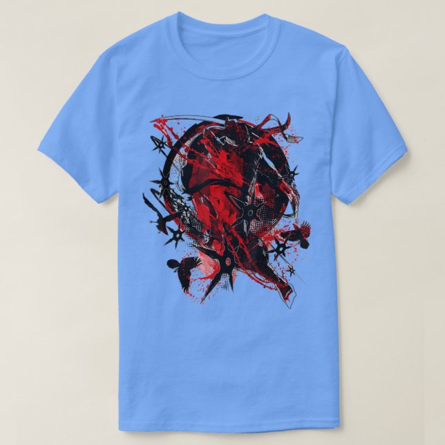 Camiseta samurai ninja Samurai Katana Ramen Ninja Kimono  (Frente do Design)