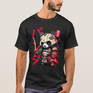 Camiseta Samurai Panda japonês Legal 1