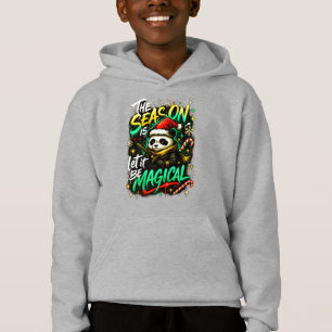 Camiseta Samurai Panda Menino Capuz Cool Edgy Natal present