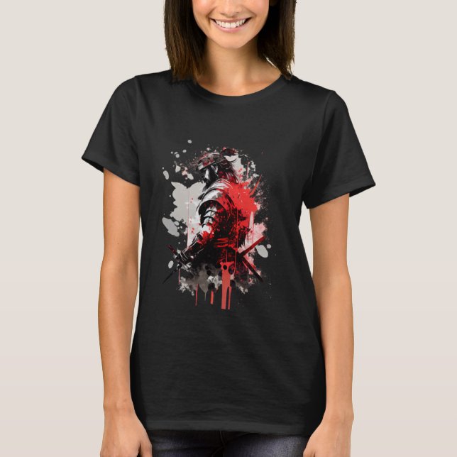 Camiseta Samurai para Homens e Mulheres Ronin 6 (Frente)