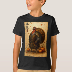 Camiseta Samurai Peru Dia de Ação de Graças Guerreiro Japon