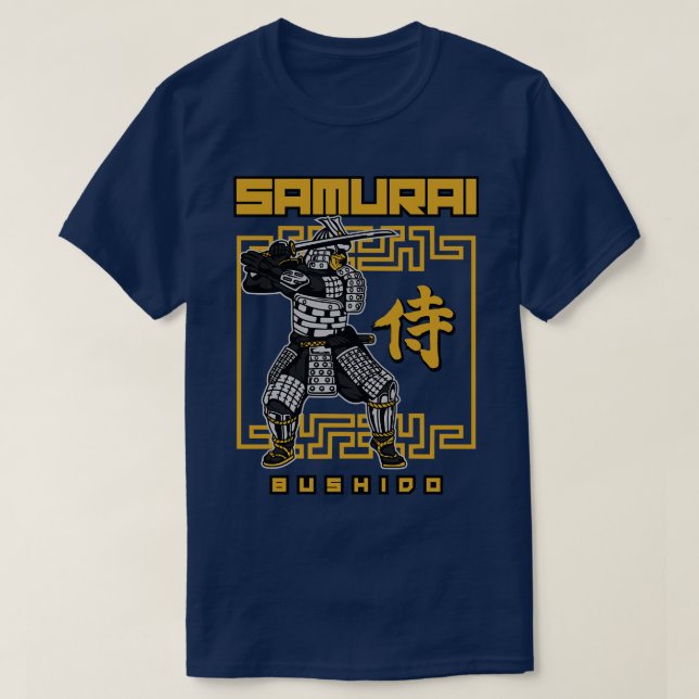 CAMISETA SAMURAI PRETO (Frente do Design)