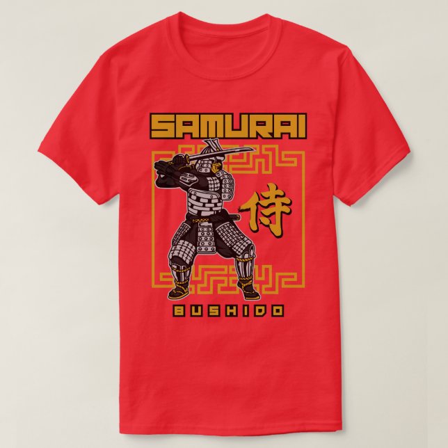 CAMISETA SAMURAI PRETO (Frente do Design)