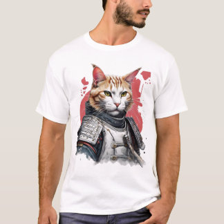 Camiseta Samurai Punk Cat