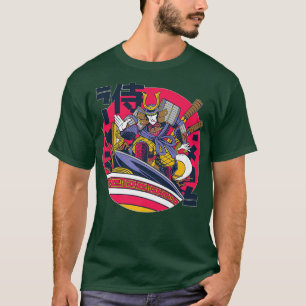 Camiseta Samurai Ramen Noodle Soup Japonês