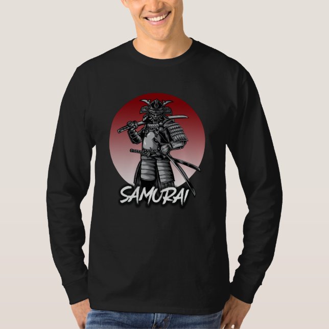 Camiseta Samurai Retro Perfeito Homenageado - Preto e Branc (Frente)