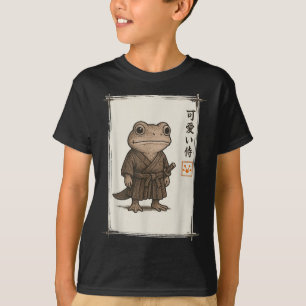 Camiseta Samurai Sapo de Arte Japonesa Animes Engraçados Mu