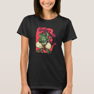 Camiseta Samurai Sapo Kendo Katana Cherry Blossom Tree Saku
