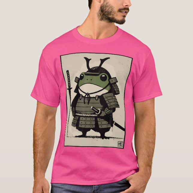 Camiseta Samurai Sapo Ukiyo-E Warrior Art (Frente)
