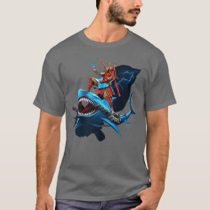 Camiseta Samurai Shark Funny