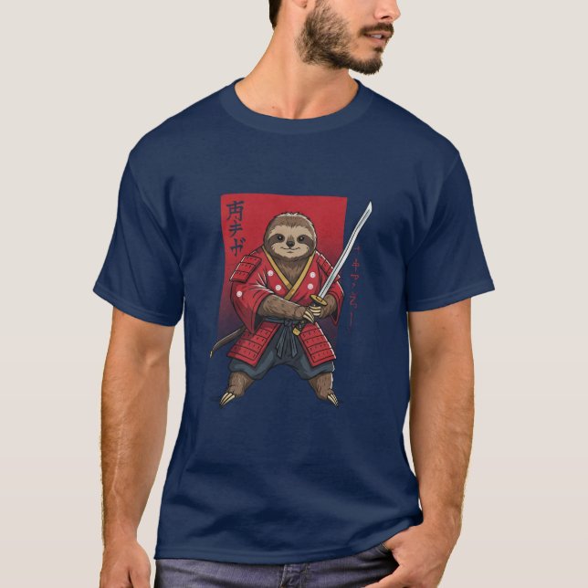  Camiseta Samurai Sloth  (Frente)