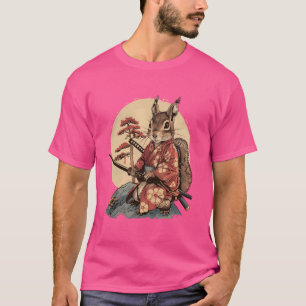 Camiseta Samurai Squirrel Japonês Ninja Squirrel Japonês