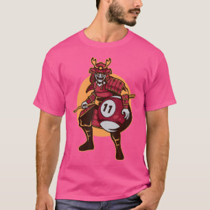 Camiseta Samurai Star Warrior Ninja Billiards Japoneses