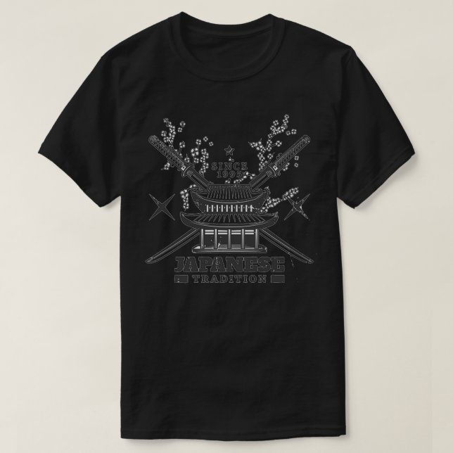 Camiseta SAMURAI SWORDS a tradição japonesa (Frente do Design)