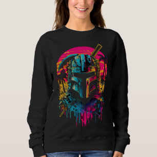 Camiseta Samurai Synthwave Retrowave Gráfico Colorido dos A
