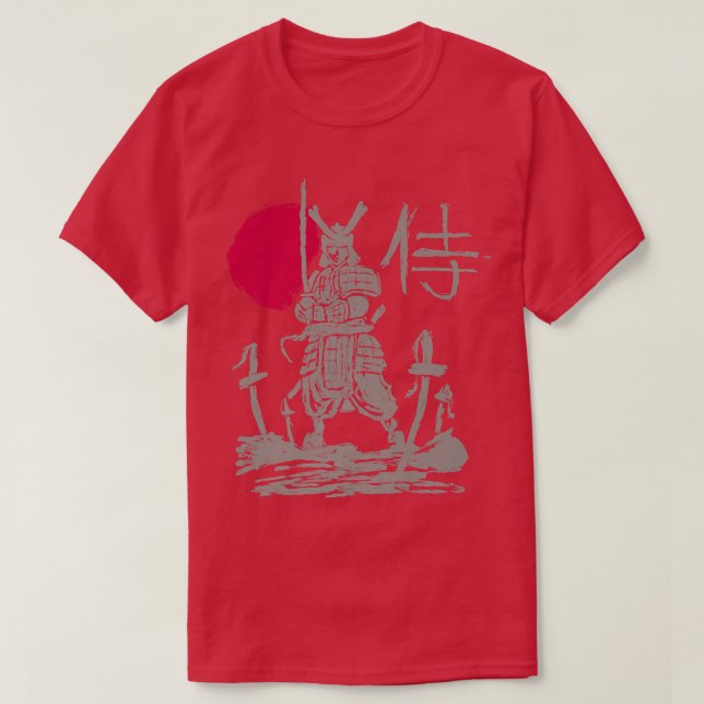 Camiseta Samurai Warrior Buke  Japanese Sword Katana Martia (Frente do Design)