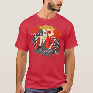 Camiseta Samurai Warrior Bushido Code Japonês DJ Swordsmen