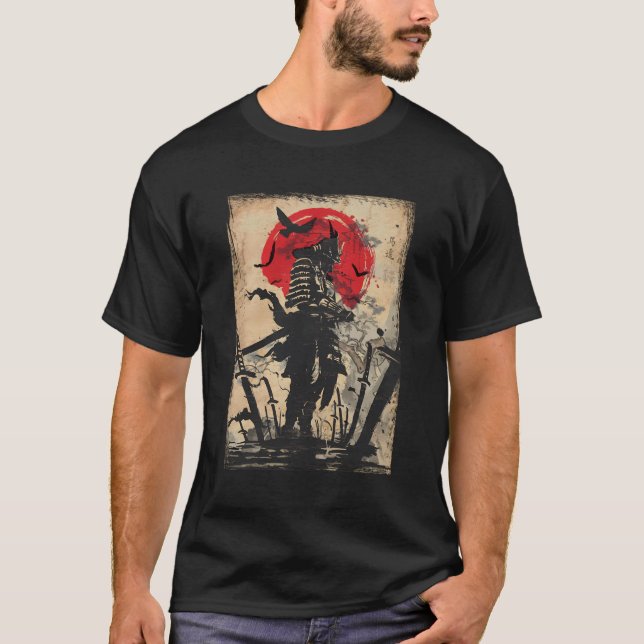 Camiseta Samurai Warrior Bushido Code Japoneses Espadarte (Frente)