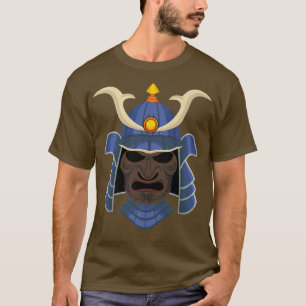 Camiseta Samurai Warrior Bushido Oni Máscara Cultura Japone