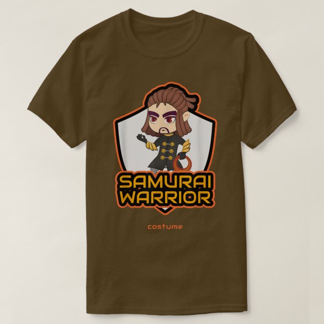 Camiseta Samurai Warrior Costume (2) (Frente do Design)