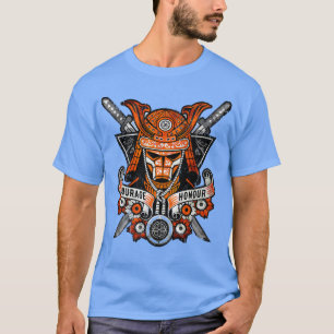 Camiseta Samurai Warrior  Courage and Honour, Bushido  (2)