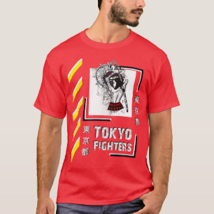 Camiseta Samurai Warrior Girl Japan Tokyo Fighting Style Cl
