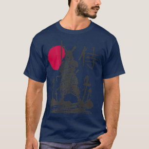 Camiseta Samurai Warrior Japonês Kanji Japan (ART ON back)