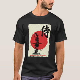 Camiseta Samurai Warrior Tokyo Japan Bushido Japanese Kanji