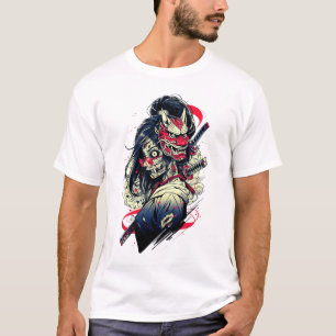 Camiseta Samurai Zumbi Feminina – Arte de Guerreira Morta-V