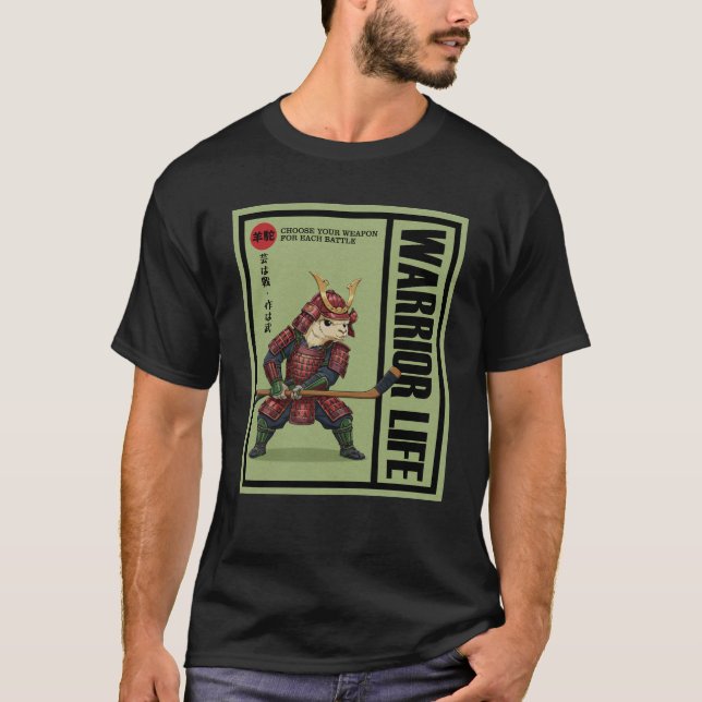 Camiseta Samurainimals Arma de Alpaca (Frente)